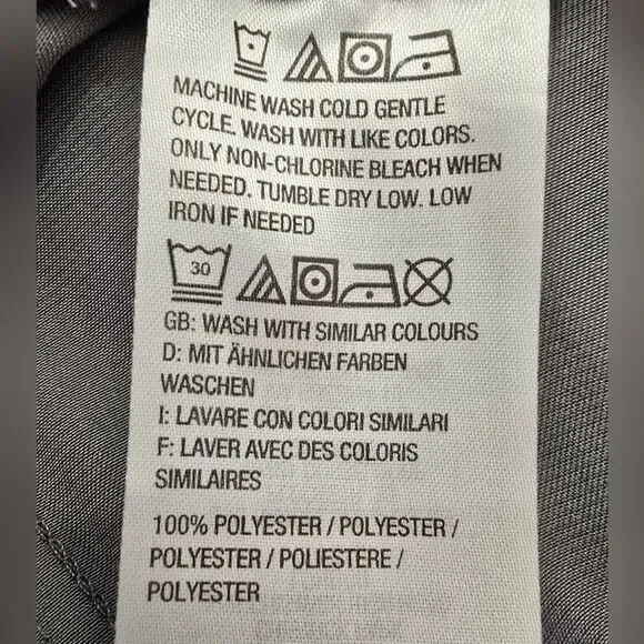 Anybody Joggers Womens L Satin Pull on Pockets Gray - Picture 3 of 6